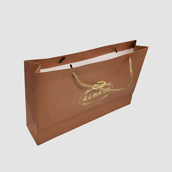 Large brown food paper packaging bag
