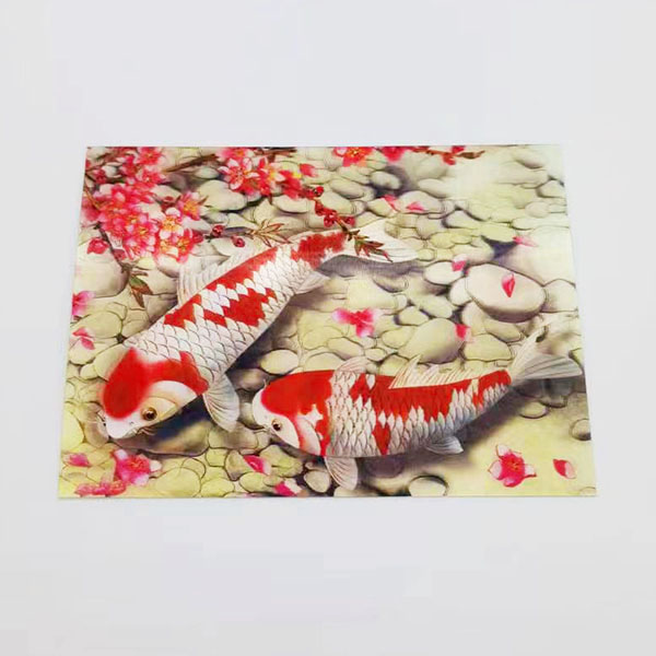 Customized lenticular printing postcard