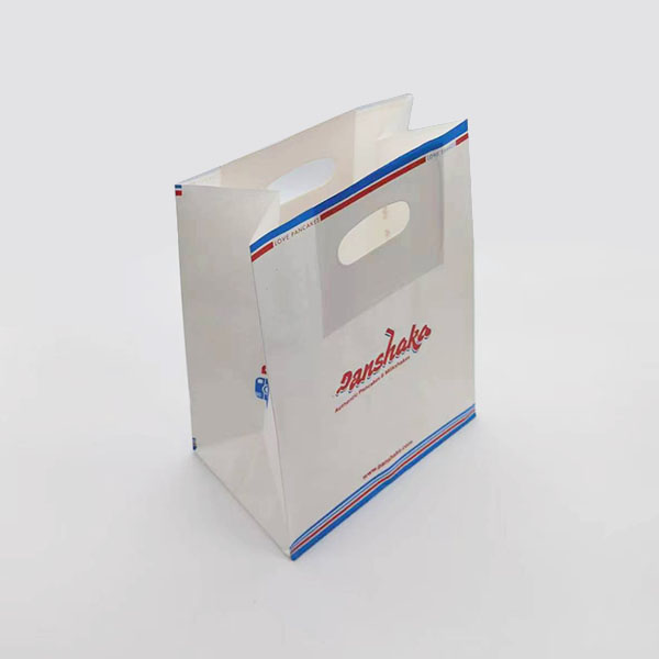 White take away paper bag for food
