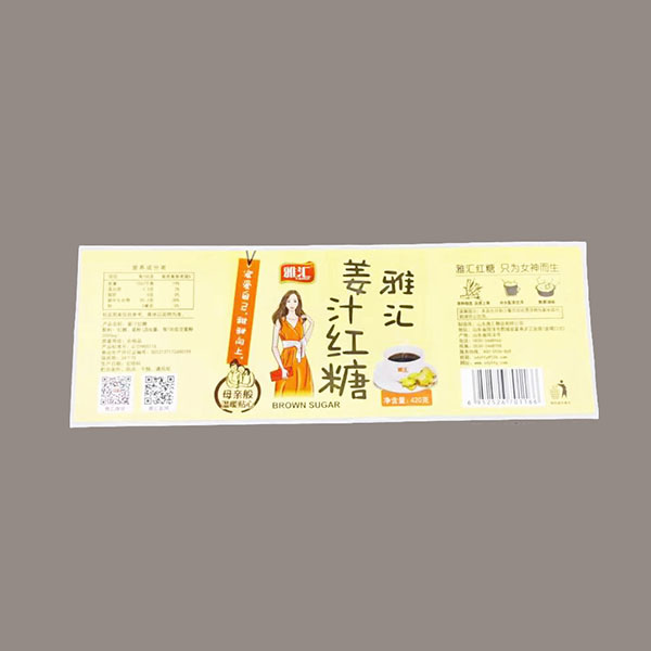 Full color printed waterproof label