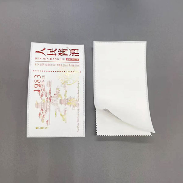 Custom adhesive sticker for wine