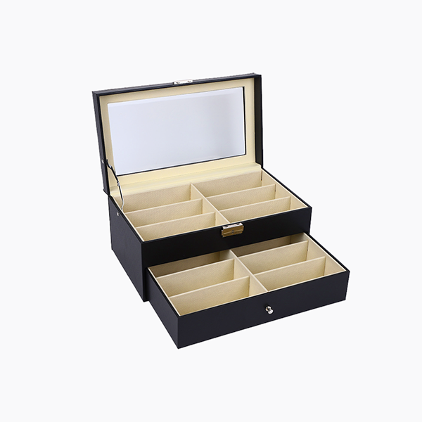 Large wooden box for sunglasses storage