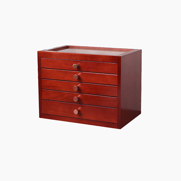 Wooden box with multilayers for gifts organization