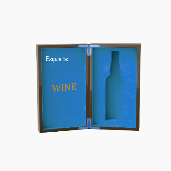 Personalized wooden box for wine gifting