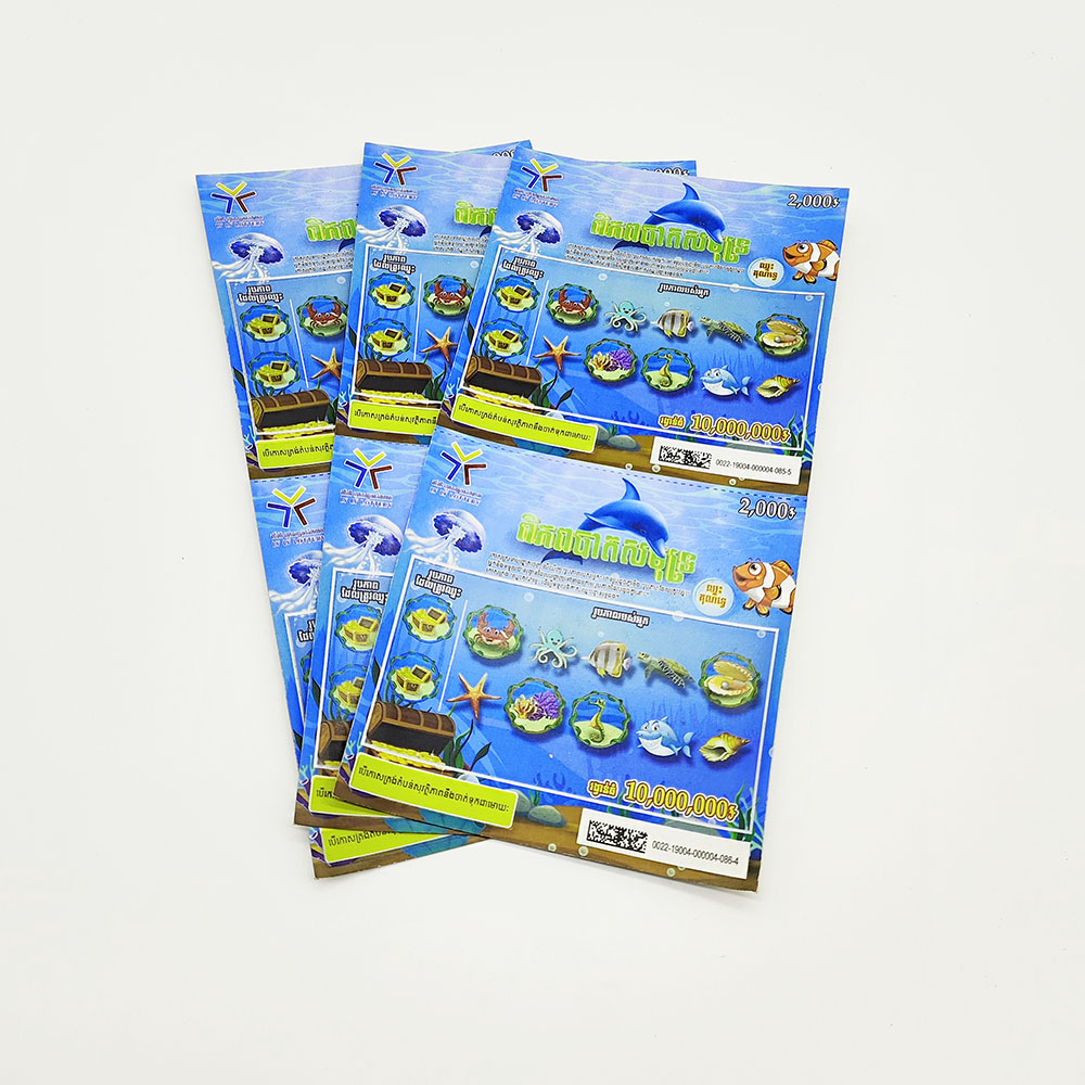 Premium Custom Scratch Off Tickets Printing